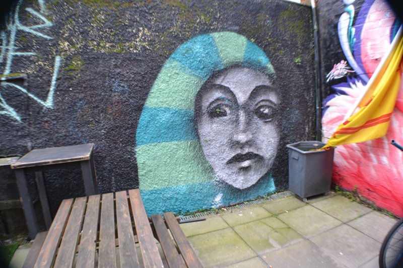 Paisley mural No. 27: "De Beers" by Mark Worst on De Beers, Storie Street, Paisley town centre