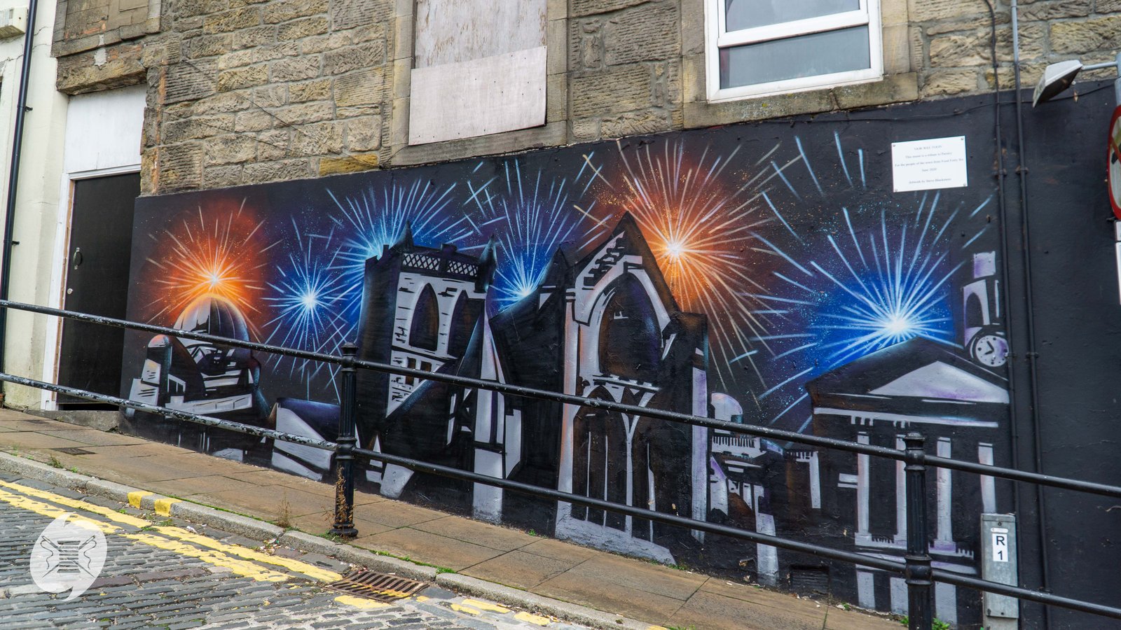 Paisley mural No. 42: "Orr Square" on Orr Square, Paisley town centre